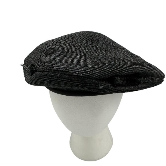 Norman Durand Original Designer Black Hat from the 1950-60s Vintage MCM - Picture 2 of 11